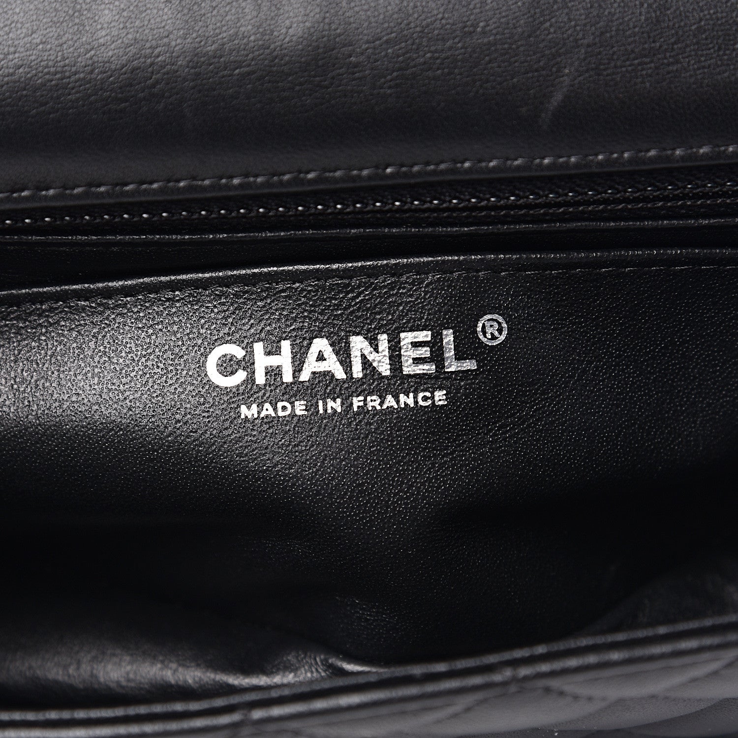 Chanel Lambskin Quilted Mini Rectangular Flap Black 5 of 12