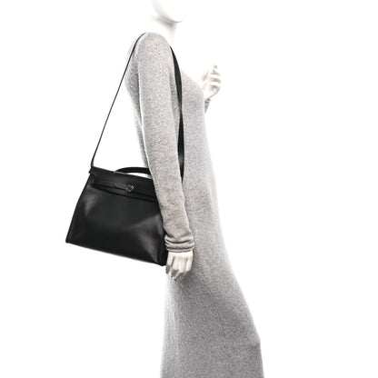 Hermes Toile H Berline Vache Hunter Herbag Zip PM 31 Black Ecru 2 of 10