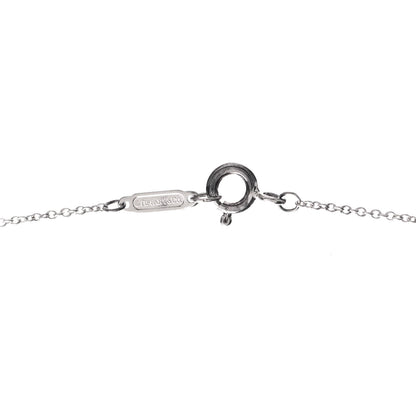 Tiffany Sterling Silver Diamond 1837 Circle Lock Necklace 4 of 4