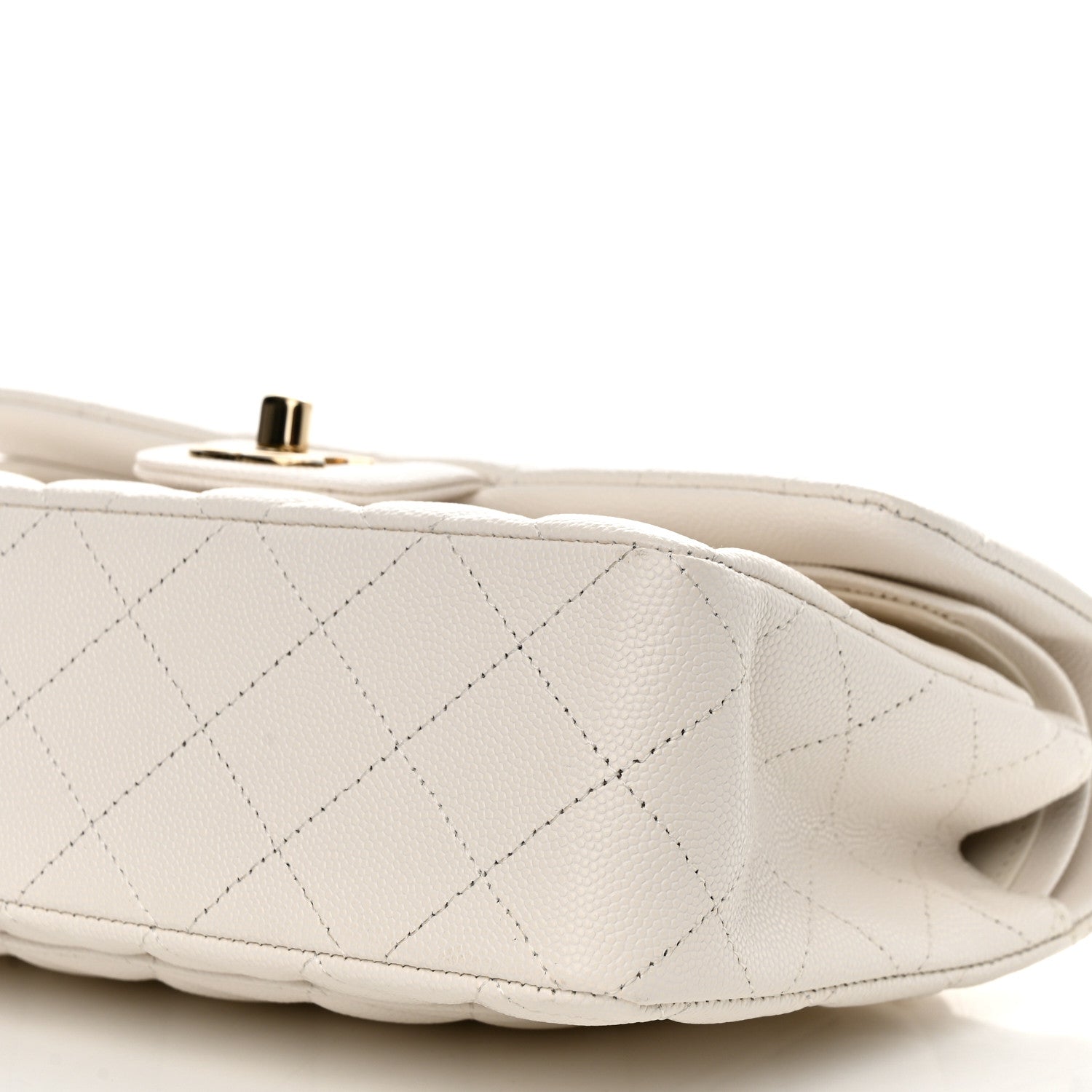 Chanel Caviar Quilted Small Double Flap White 10 of 11