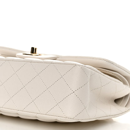 Chanel Caviar Quilted Small Double Flap White 10 of 11