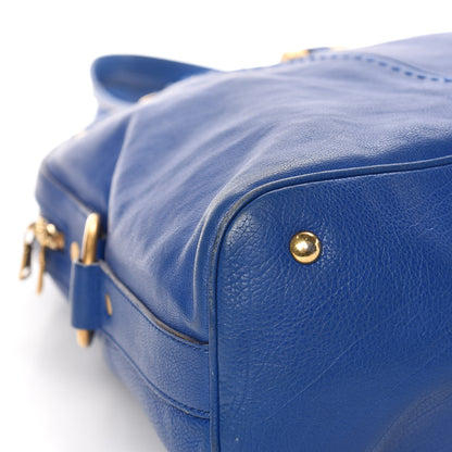 Saint Laurent Calfskin Oversized Muse Blue 5 of 13