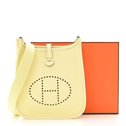 Hermes Taurillon Clemence Evelyne TPM Jaune Milton 11 of 11