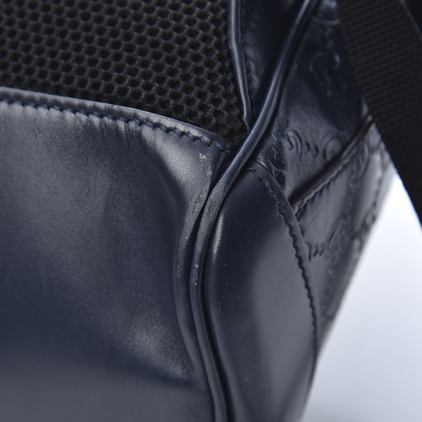 Guccissima Signature Day Backpack Blue