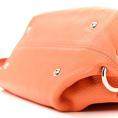 Salvatore Ferragamo Grained Calfskin Sofia Satchel Orange 10 of 15