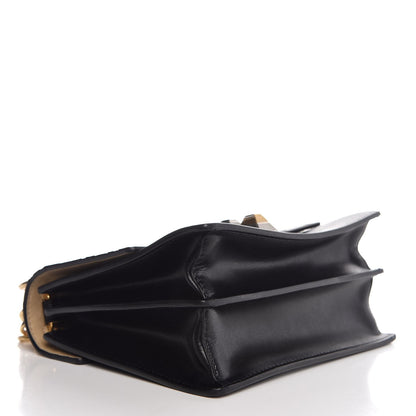 Fendi Vitello Liberty FF 1974 Embossed Small Kan I Shoulder Bag Black 4 of 7