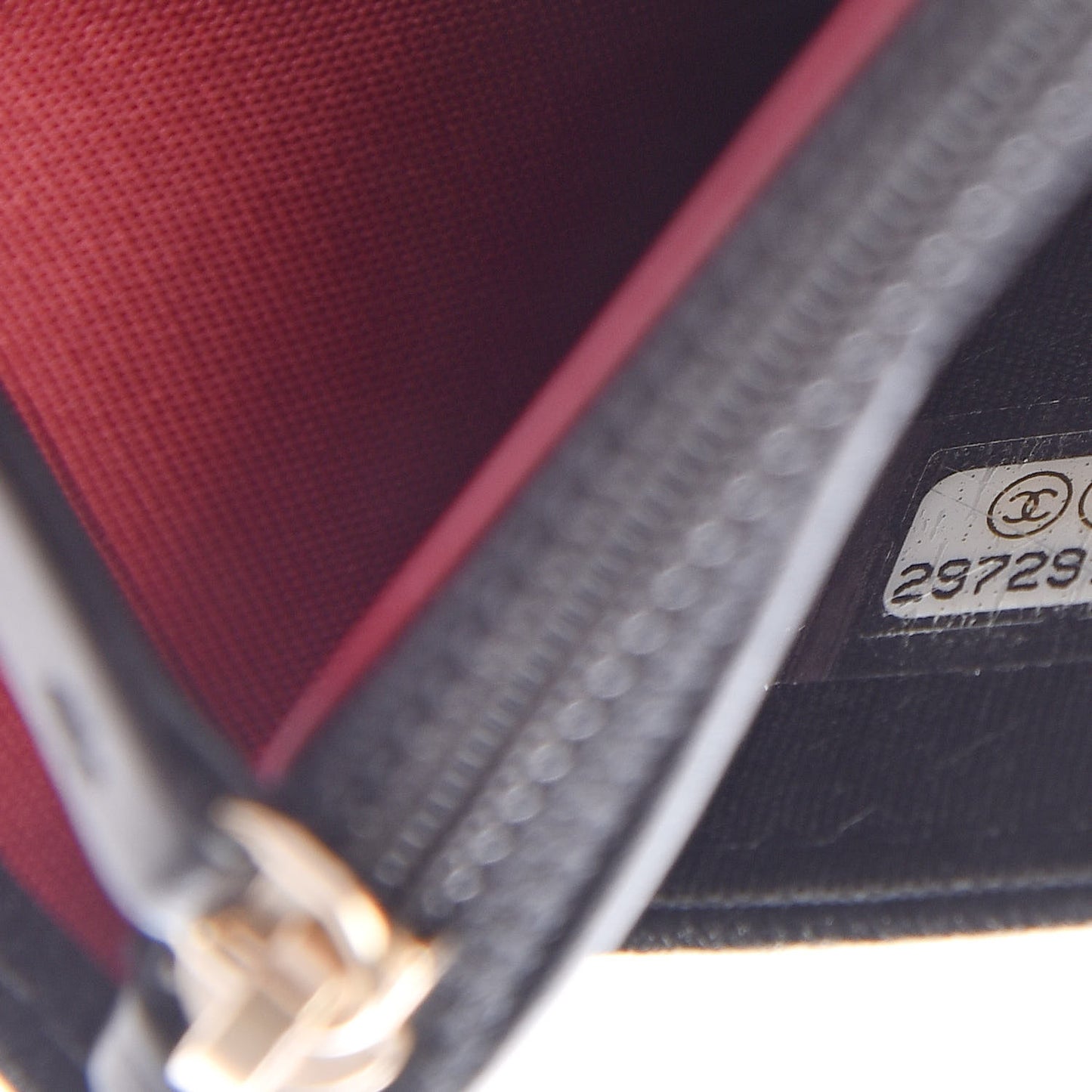 Lambskin Quilted 19 Wallet On Chain WOC Black
