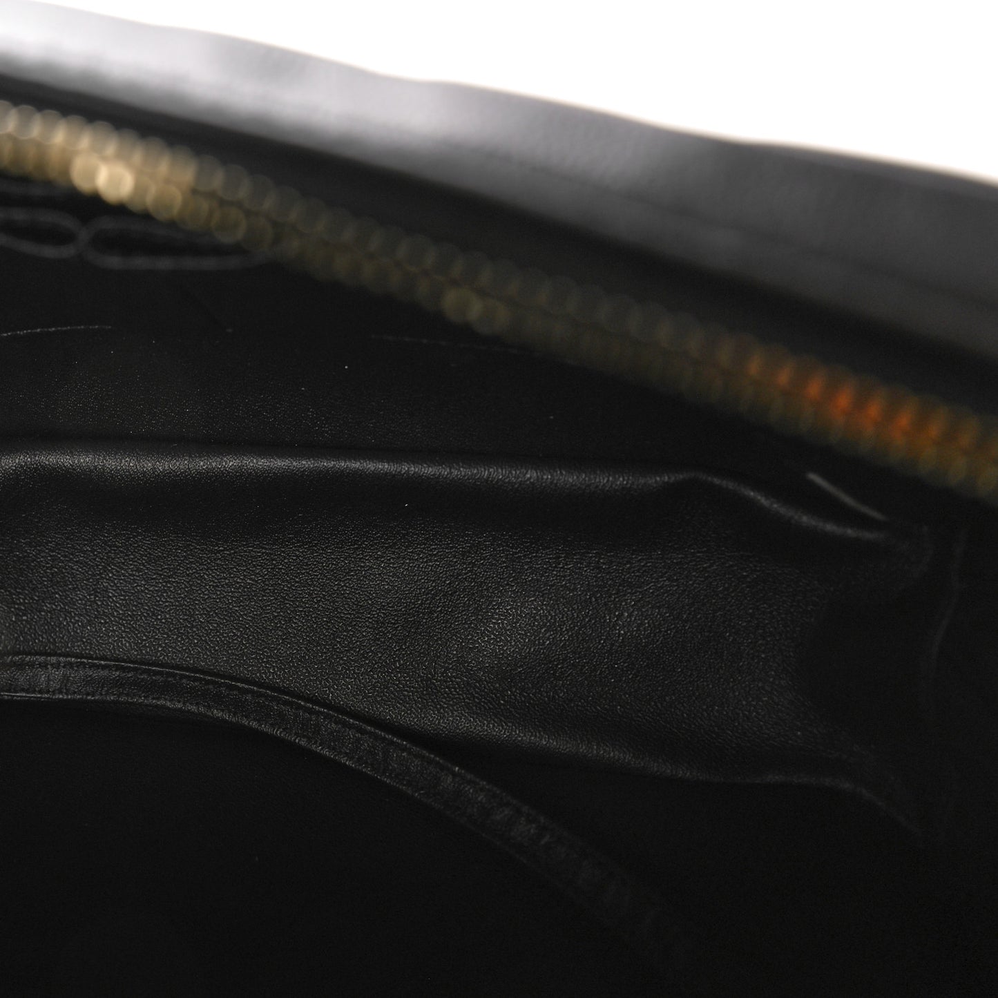 Lambskin Chevron Quilted Small Trendy CC Bowling Bag Black