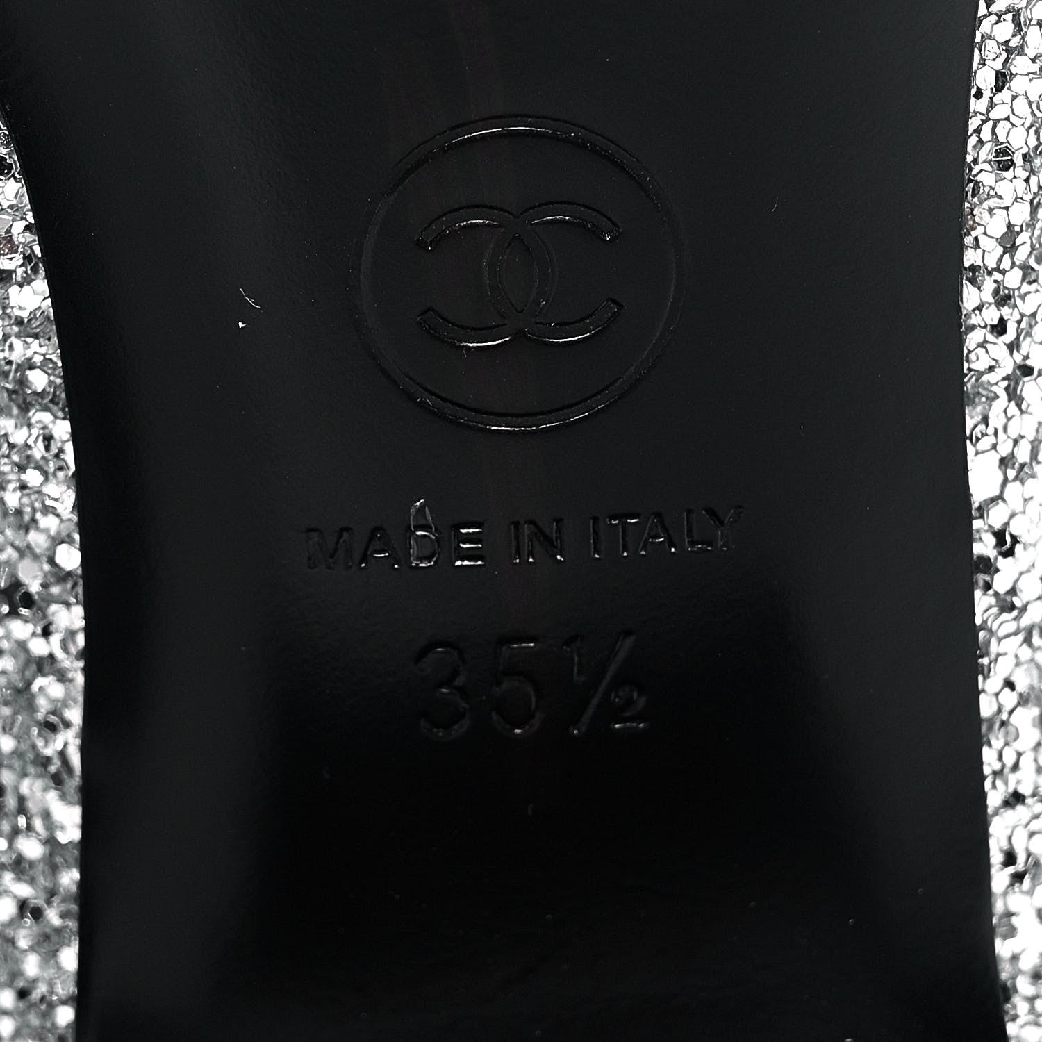 Chanel Glitter Patent Calfskin Cap Toe Fantasy High Boots 35.5 Multicolor Black 6 of 7