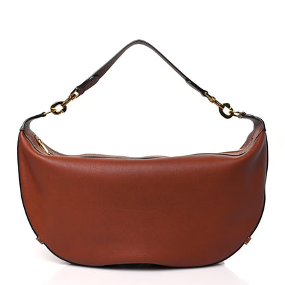 Celine Supple Calfskin Medium Strap Leandre Shoulder Bag Brown 3 of 11