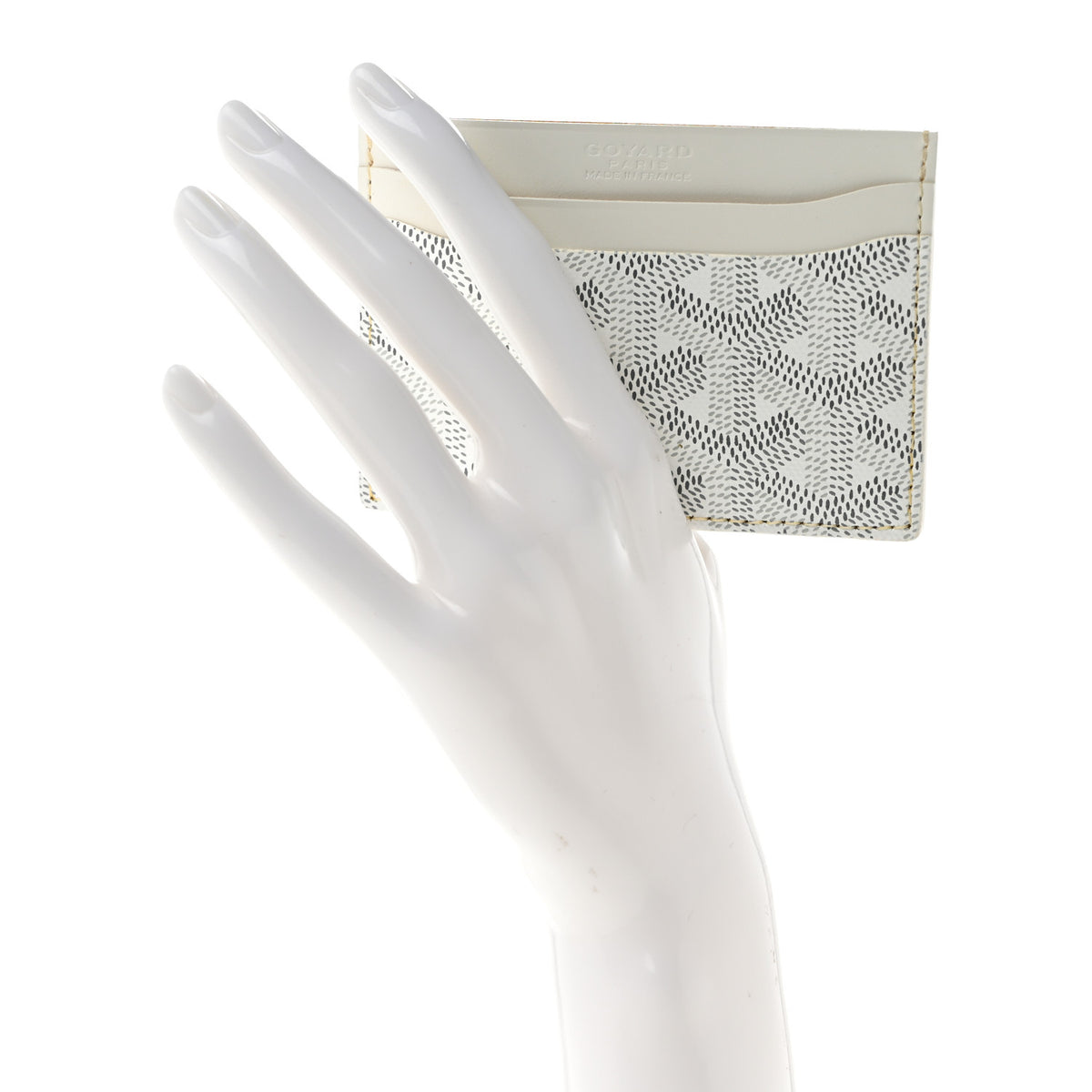 Goyard Goyardine Saint Sulpice Card Holder White 2 of 7