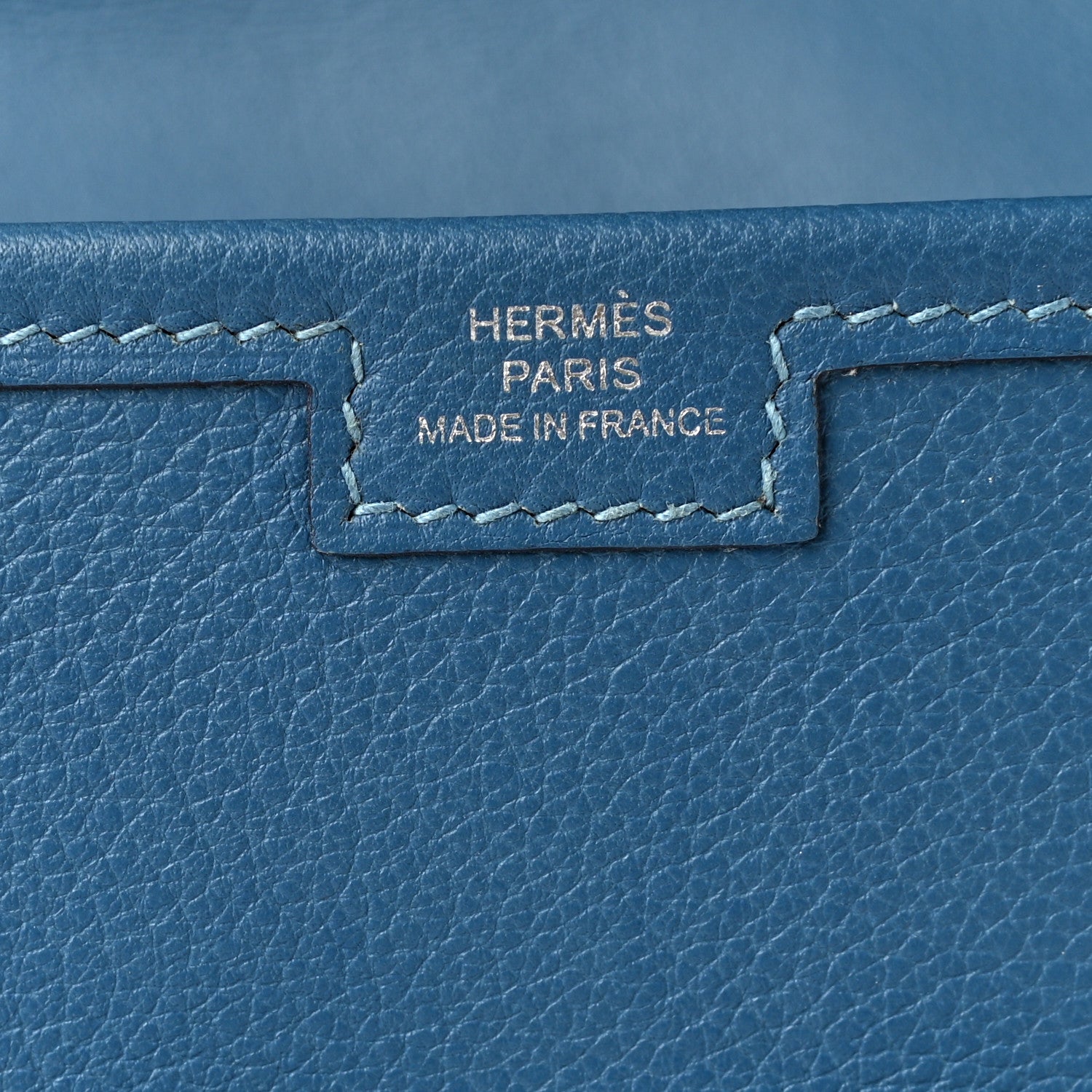 Hermes Evercolor Jige Elan 29 Clutch Blue Jean 6 of 8