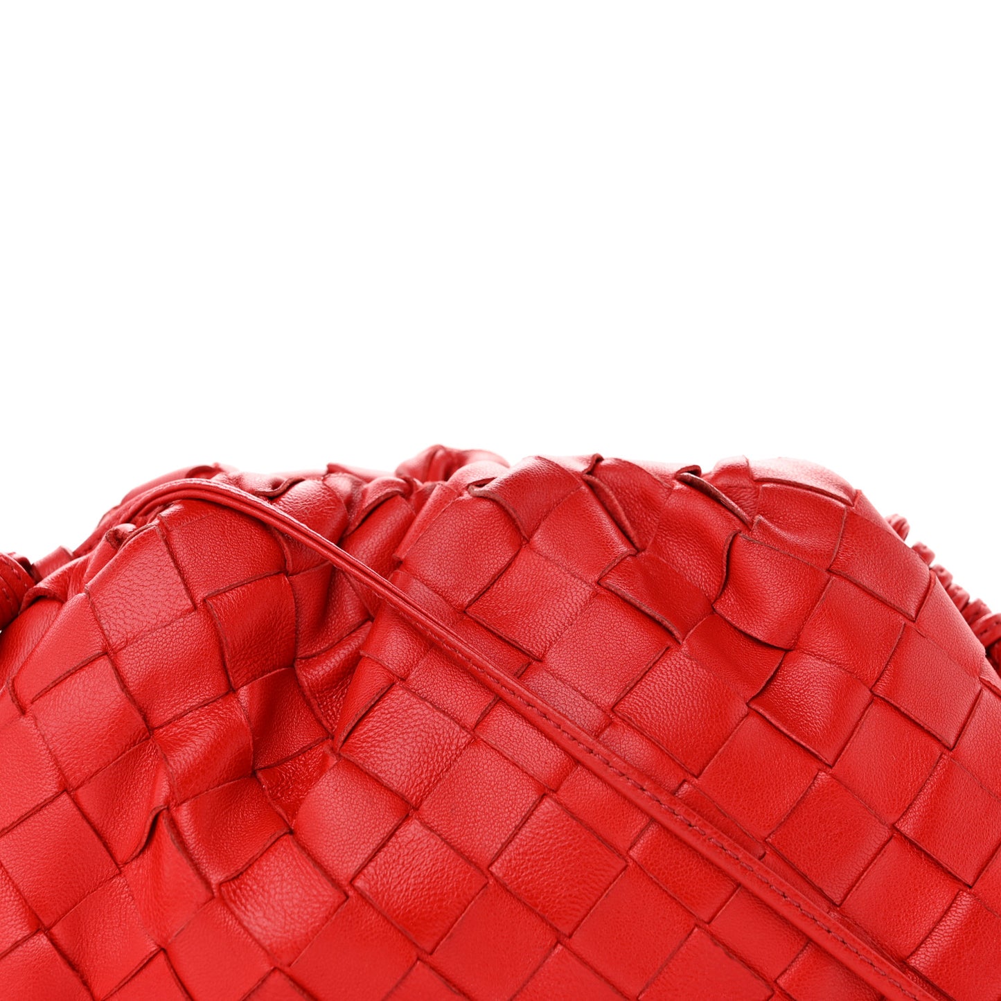 Nappa Intrecciato The Mini Pouch Bright Red