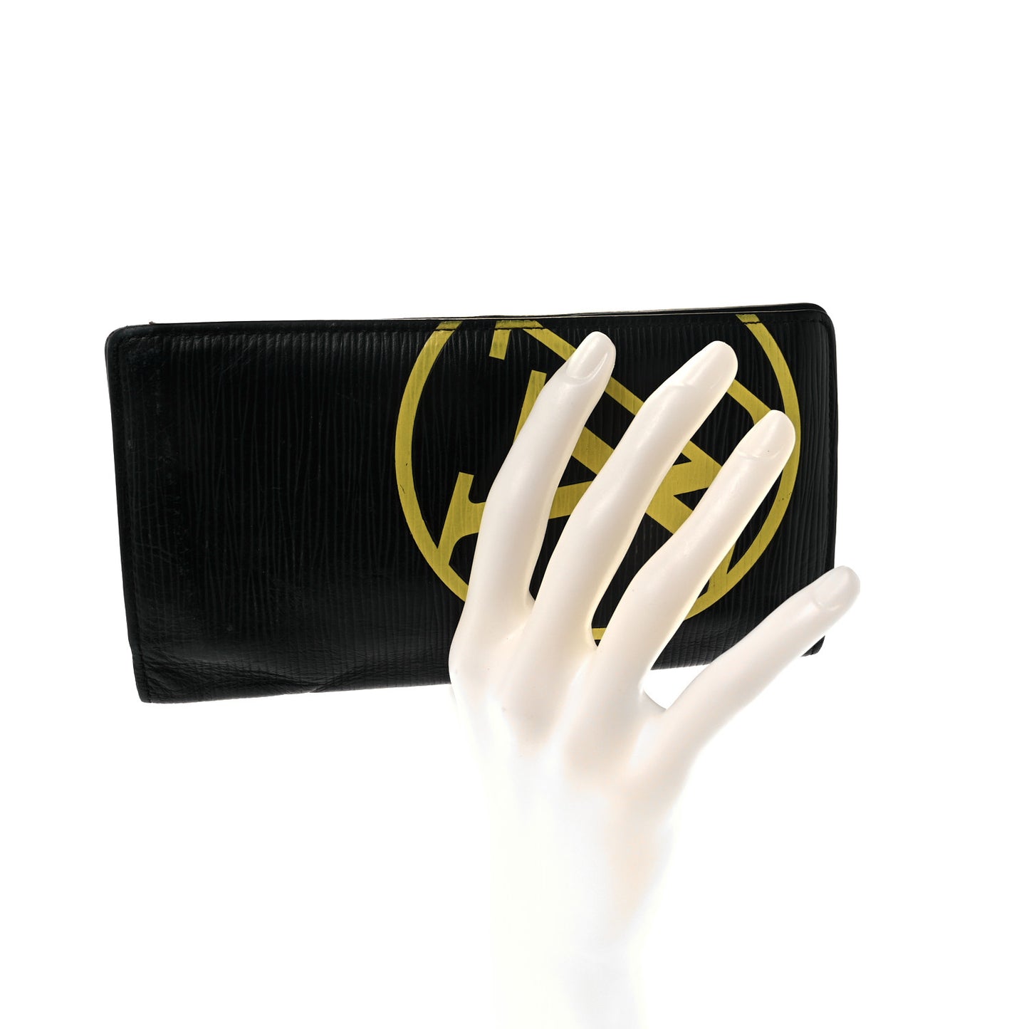 Epi LV Circle Brazza Wallet Black