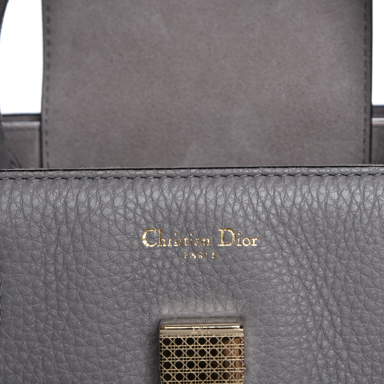 Christian Dior Bullcalf Medium Diorever Flap Meteorite Grey 8 of 9