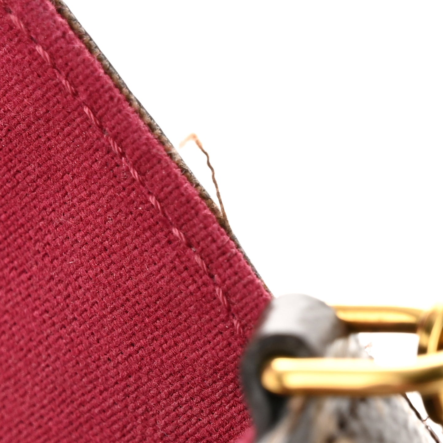 Monogram Pochette Felicie Chain Wallet Fuchsia