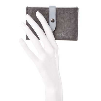 Celine Grained Shiny Calfskin Accordion Card Holder Grey 2 of 7