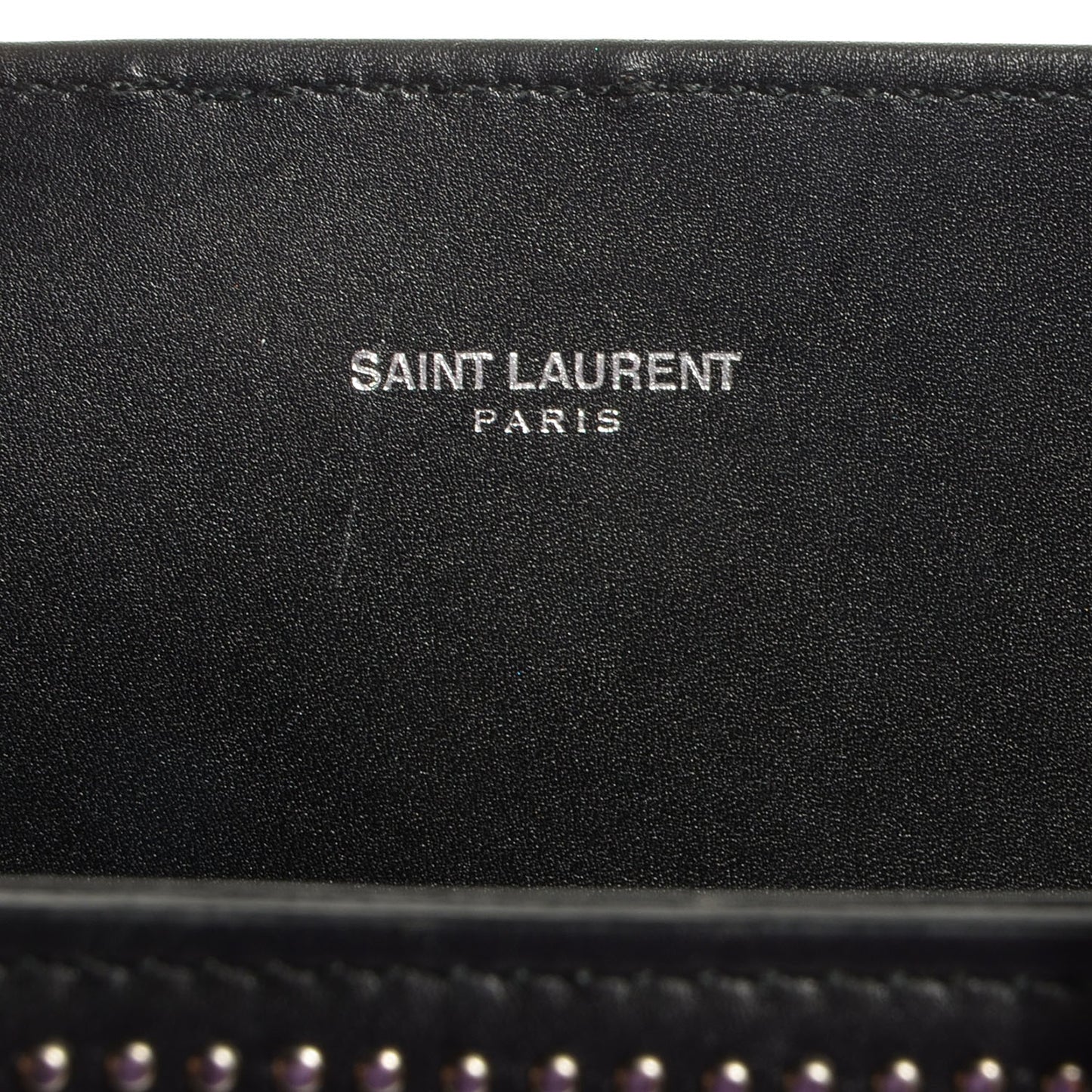 Calfskin Studded Small Sac De Jour Black