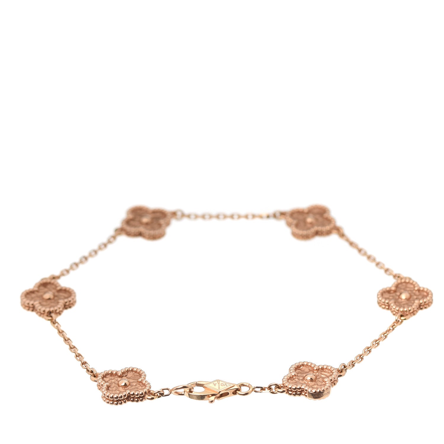 Van Cleef & Arpels 18K Rose Gold 6 Motifs Sweet Alhambra Bracelet 3 of 8