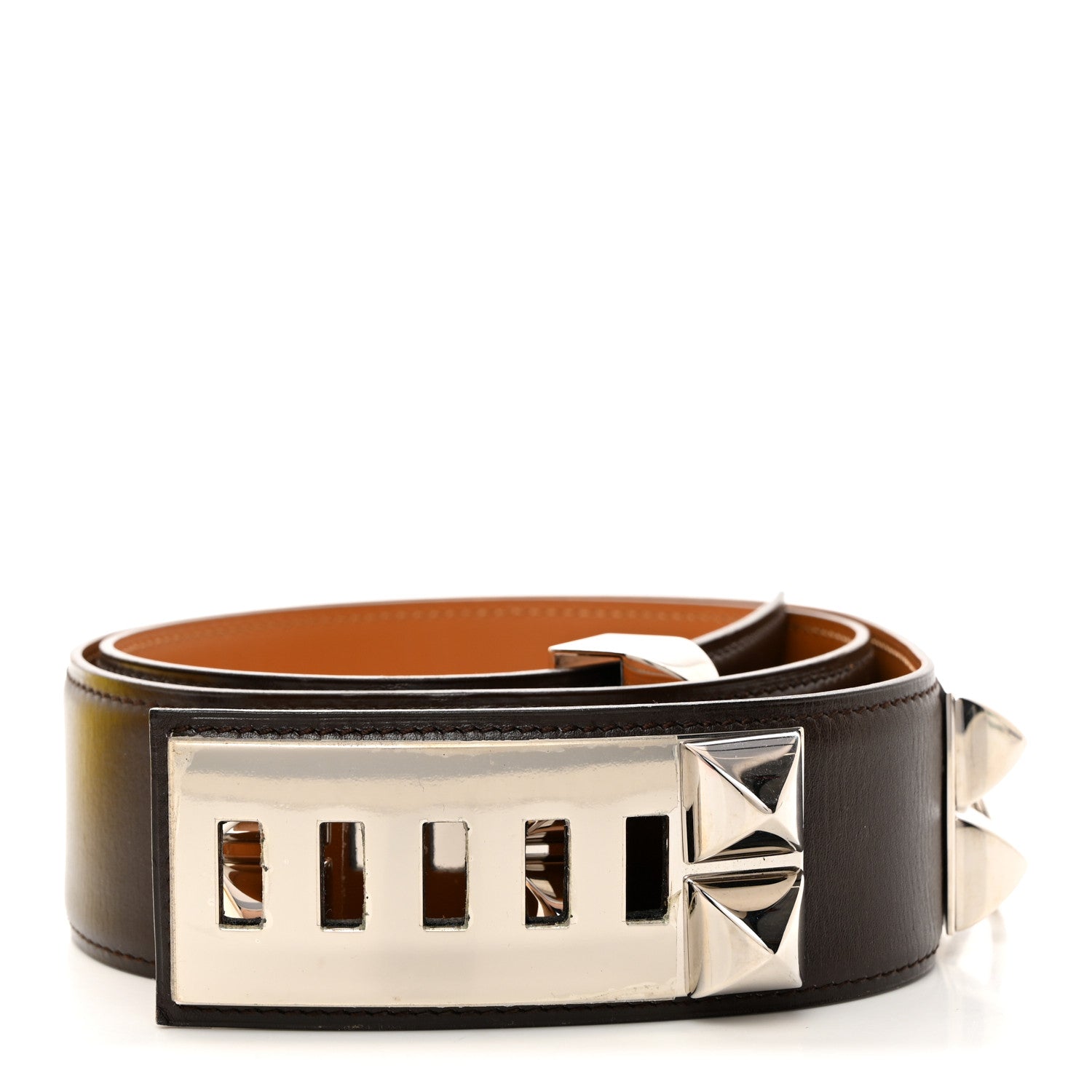 Hermes Box Collier De Chien CDC Belt 90 36 Chocolate 1 of 5
