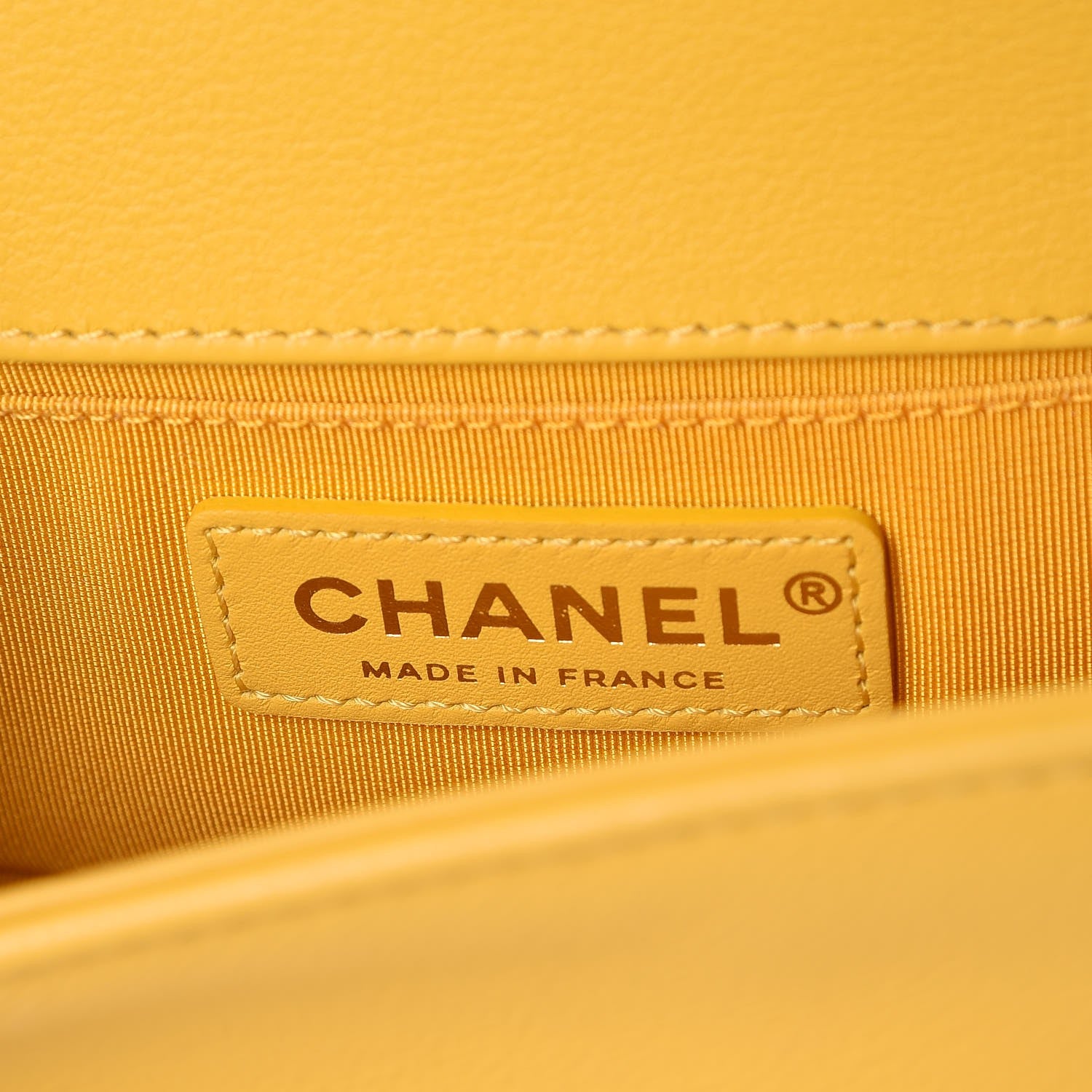 Chanel Calfskin Quilted Small Boy Flap Yellow 6 of 7