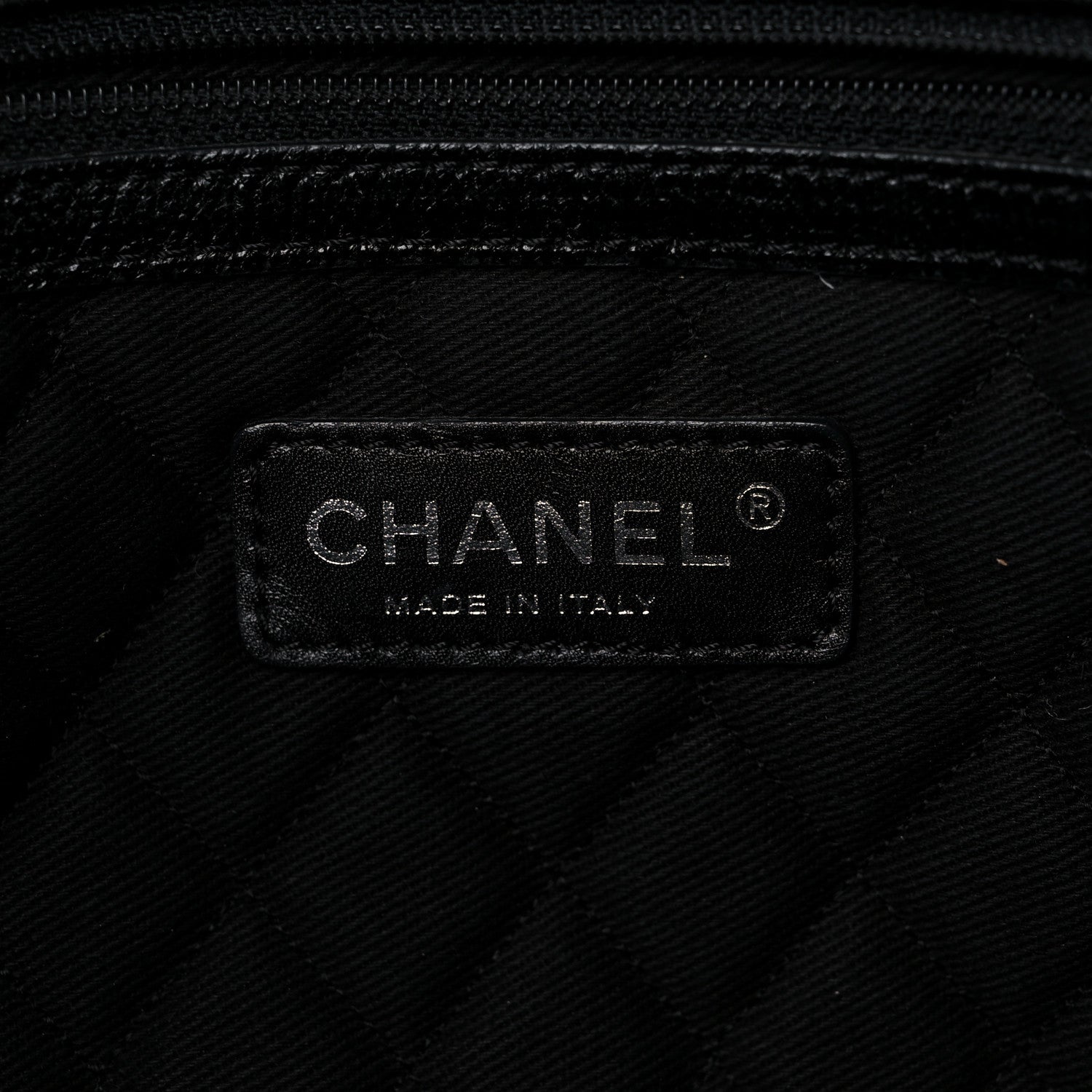 Chanel Goatskin Perforated Large CC Tote Black 6 of 16