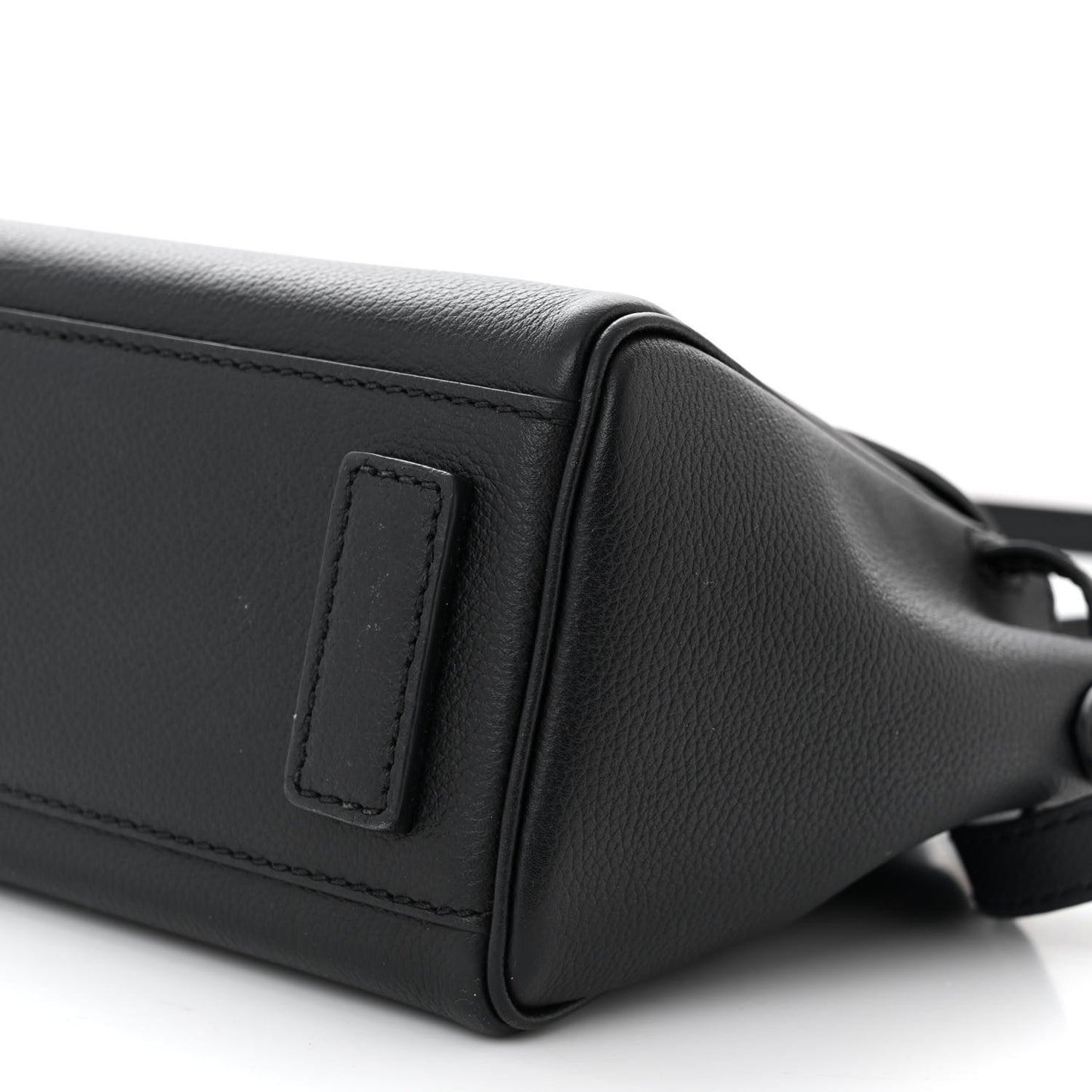 Grained Calfskin Small La Medusa Top Handle Bag Black