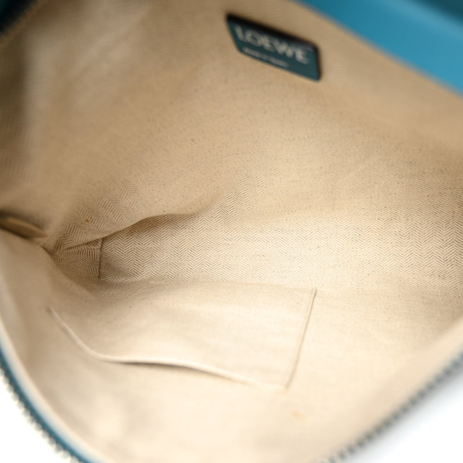 Loewe Calfskin T Pouch Lagoon Blue 5 of 10