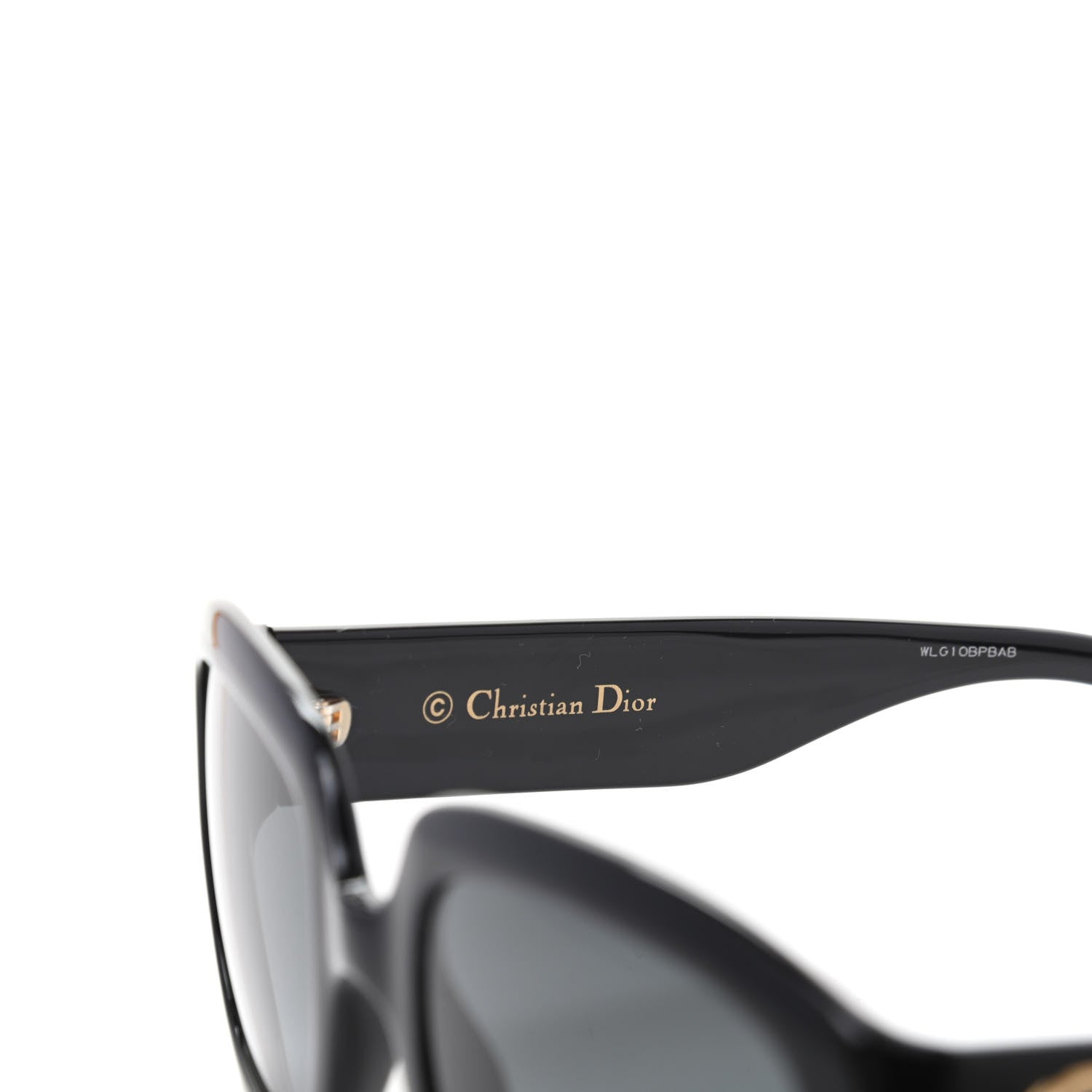 Christian Dior Acetate D Dior Square Sunglasses Black 5 of 7