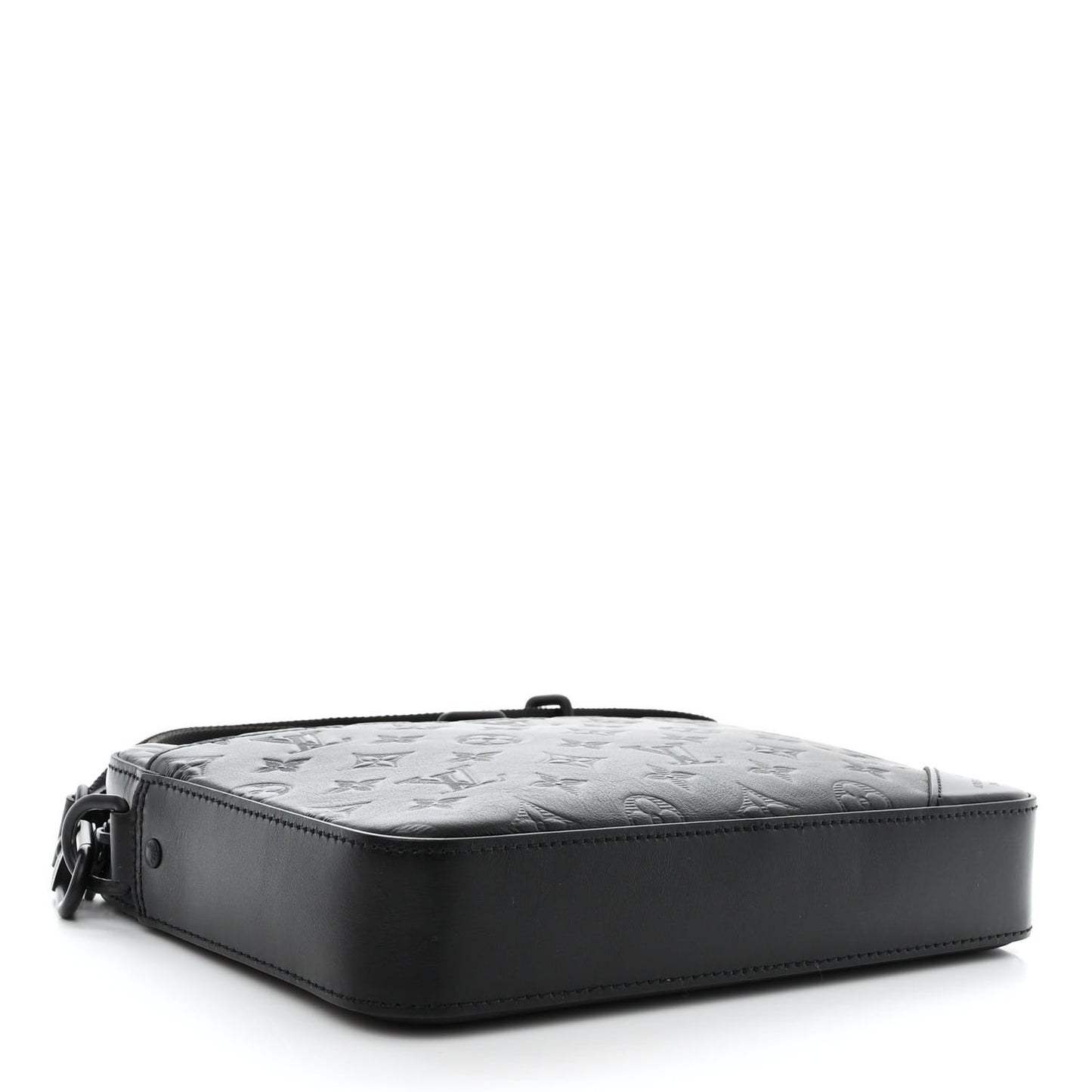 Calfskin Monogram Shadow Duo Messenger Black