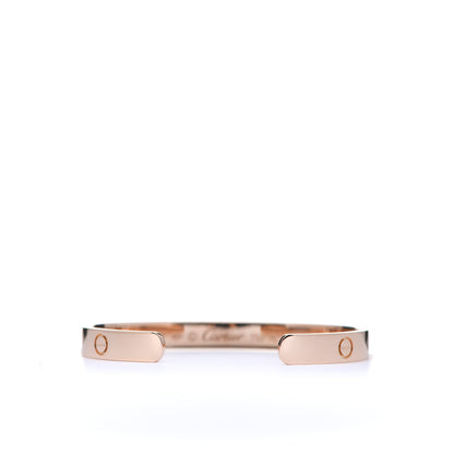 Cartier 18K Pink Gold LOVE Cuff Bracelet 17 2 of 4