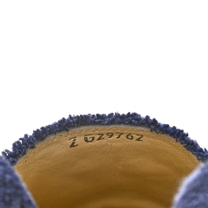 Chanel Denim Toile CC Espadrilles 37 Navy Black 12 of 15