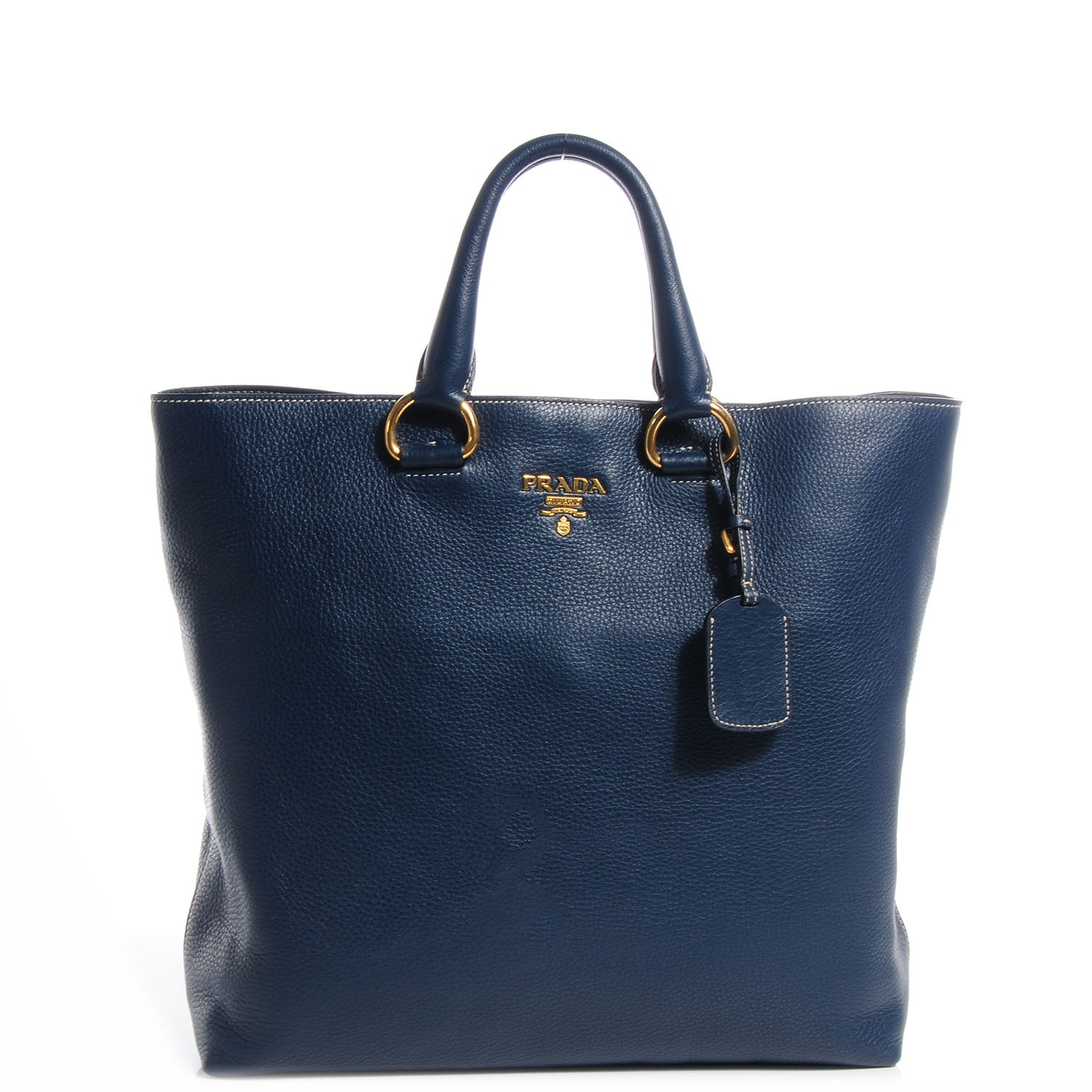 Prada Vitello Daino Shopping Tote Inchiostro 1 of 10