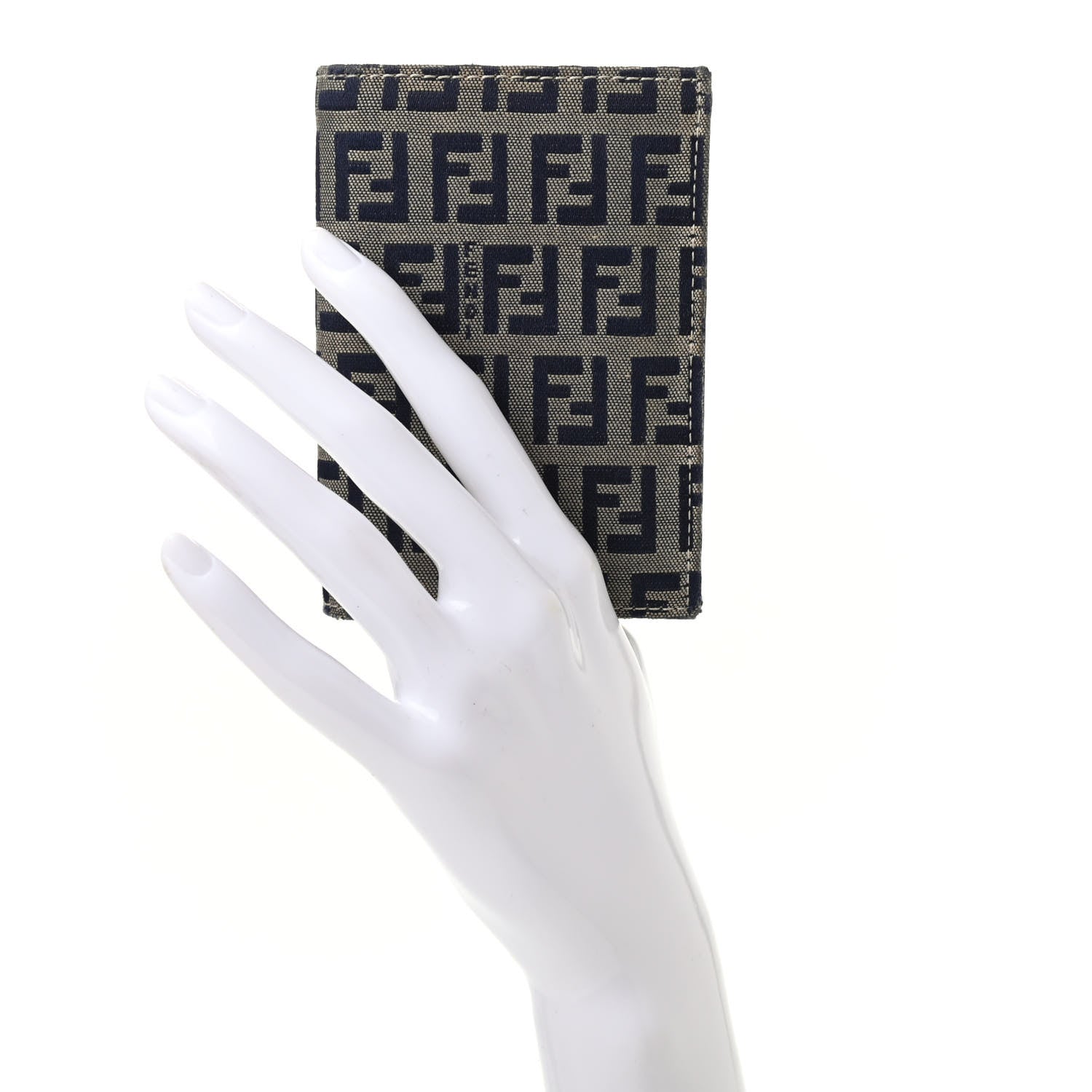 Fendi Zucchino Bi-Fold Wallet Navy 2 of 7