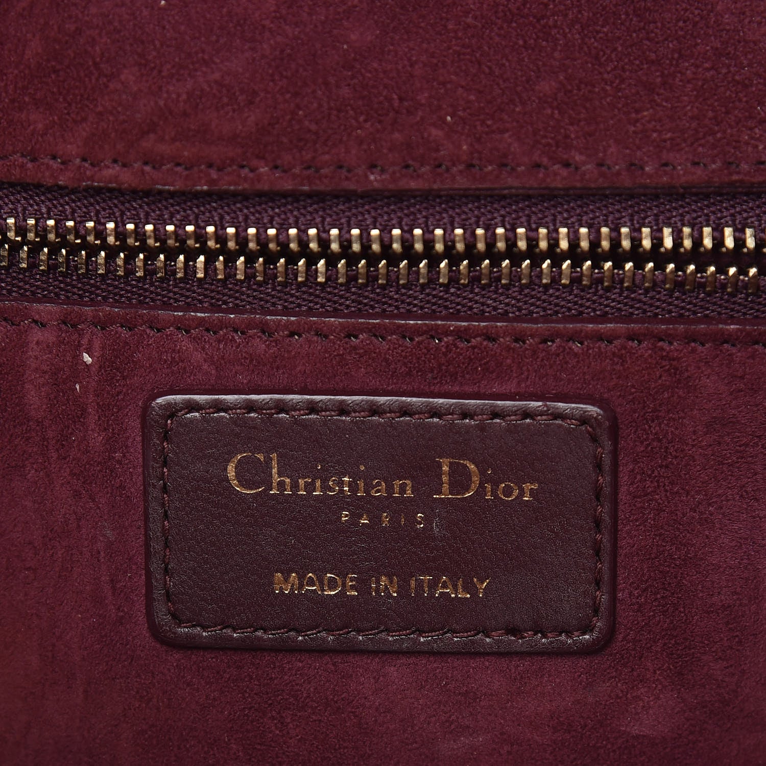 Christian Dior Lambskin Cannage Large Dioraddict Flap Bag Burgundy 13 of 15