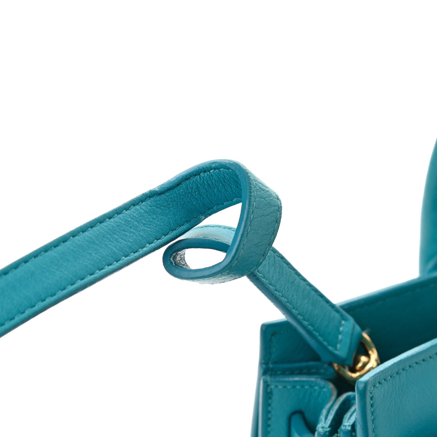 Saint Laurent Calfskin Nano Sac De Jour Turquoise 10 of 16