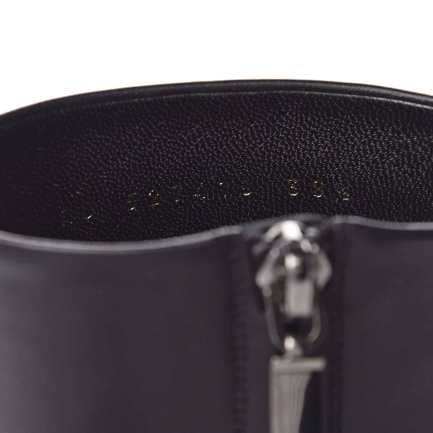 Nappa Vendome Loulou Ankle Zip Boot 38.5 Black