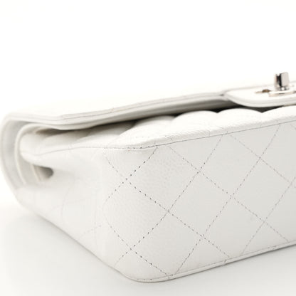 Chanel Caviar Quilted Medium Double Flap White 9 of 10