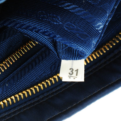 Prada Tessuto Nylon Saffiano Crossbody Bag Bleuette 8 of 9