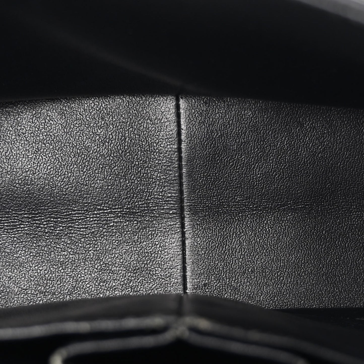 Patent Quilted Jumbo Double Flap Black