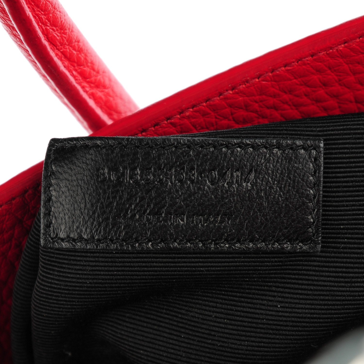 Saint Laurent Grained Calfskin Small Sac De Jour Lipstick Red 6 of 8