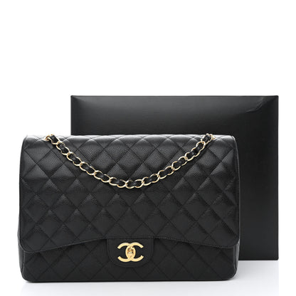 Chanel Caviar Quilted Maxi Double Flap Black 12 of 12
