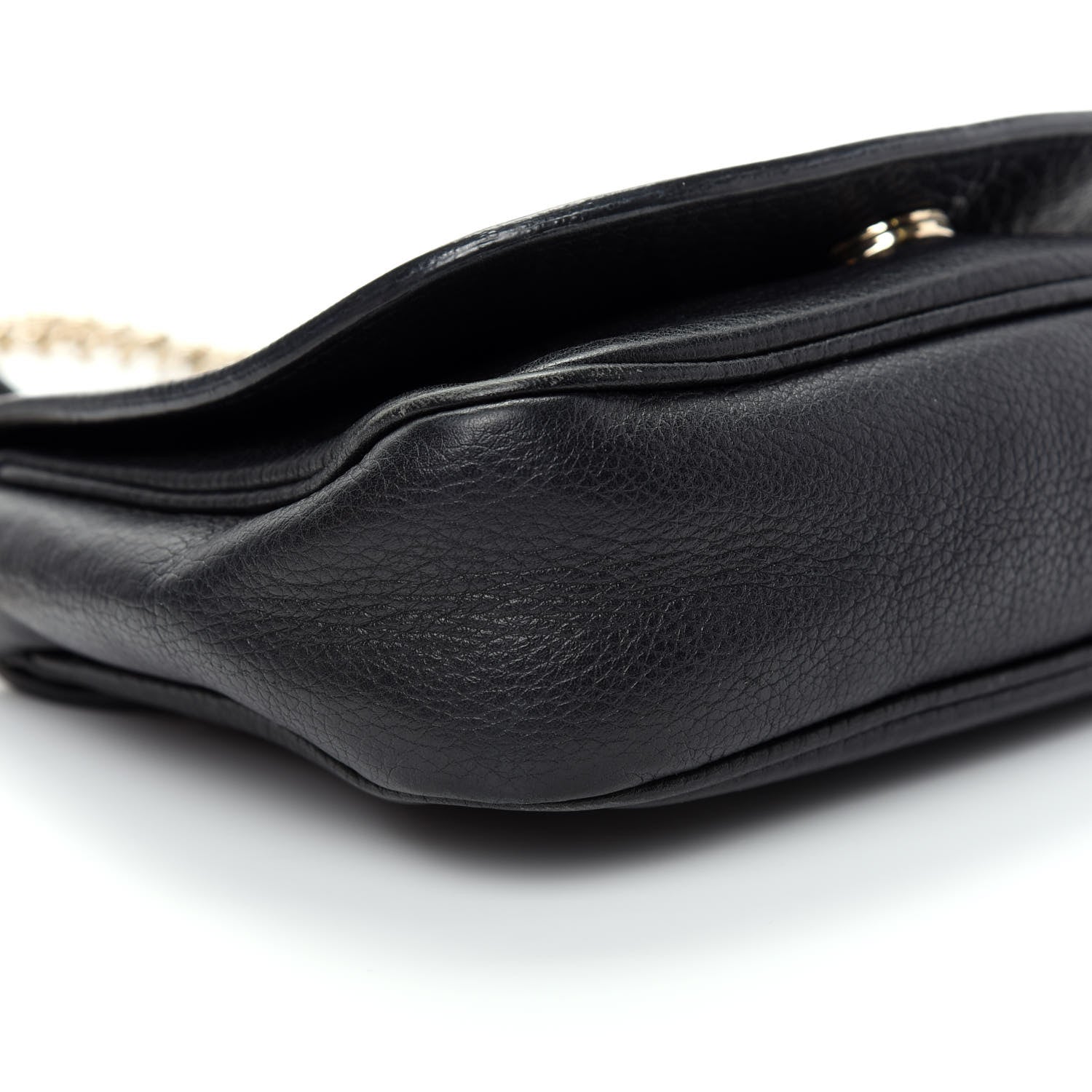 Gucci Pebbled Calfskin Small Soho Flap Crossbody Black 6 of 11