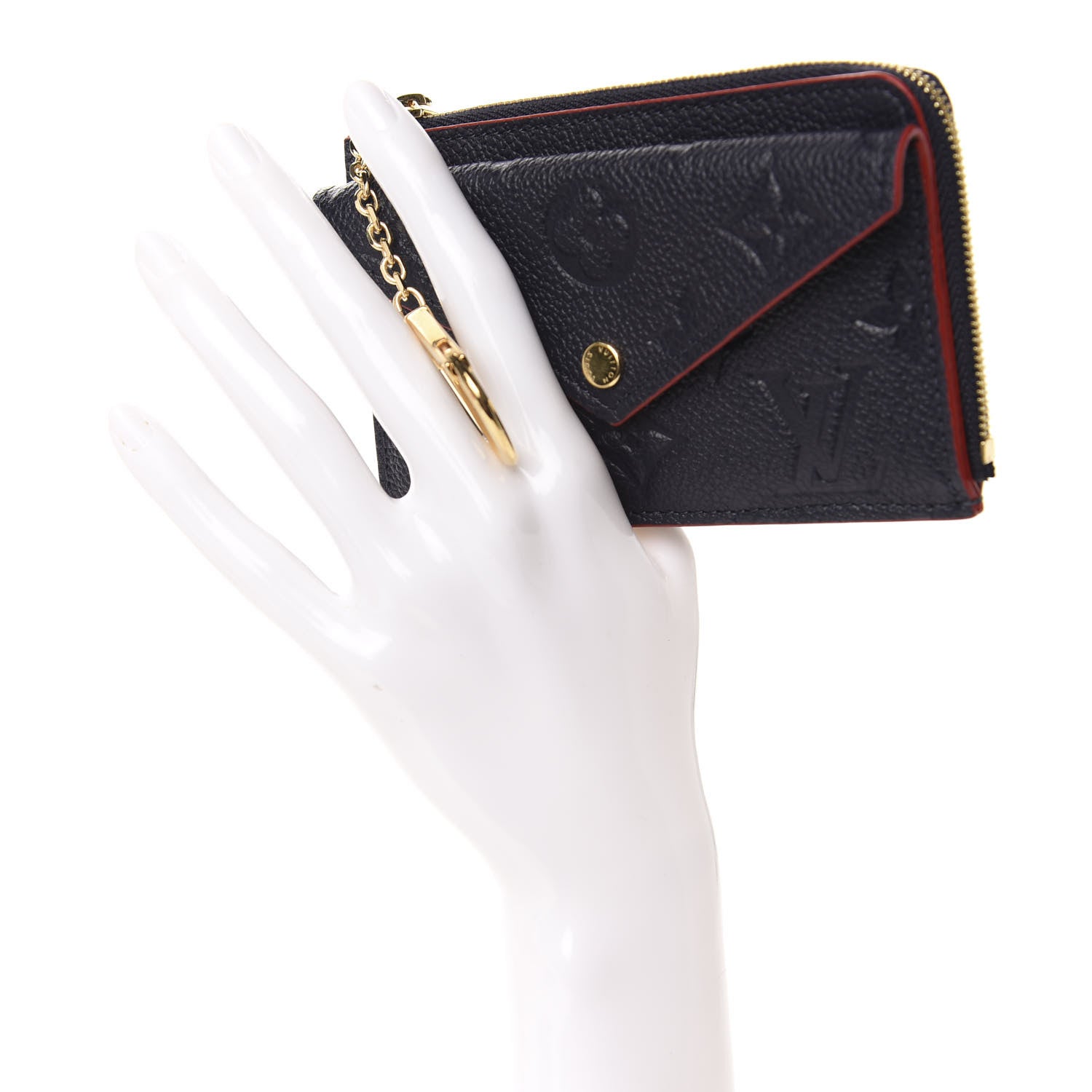 Louis Vuitton Empreinte Recto Verso Card Holder Marine Rouge 2 of 8