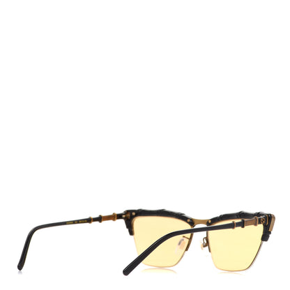 Gucci Acetate Metal Bamboo Sunglasses GG660S Black Yellow 4 of 7