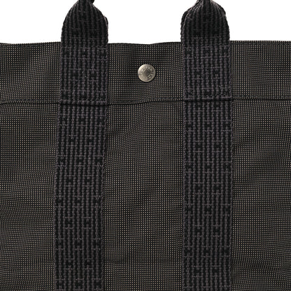 Hermes Canvas Herline PM Tote Grey 7 of 9