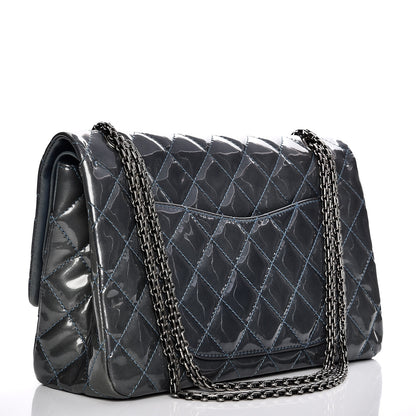 Chanel Patent Quilted 2.55 Reissue 227 Flap Blue Fonce 13 of 21