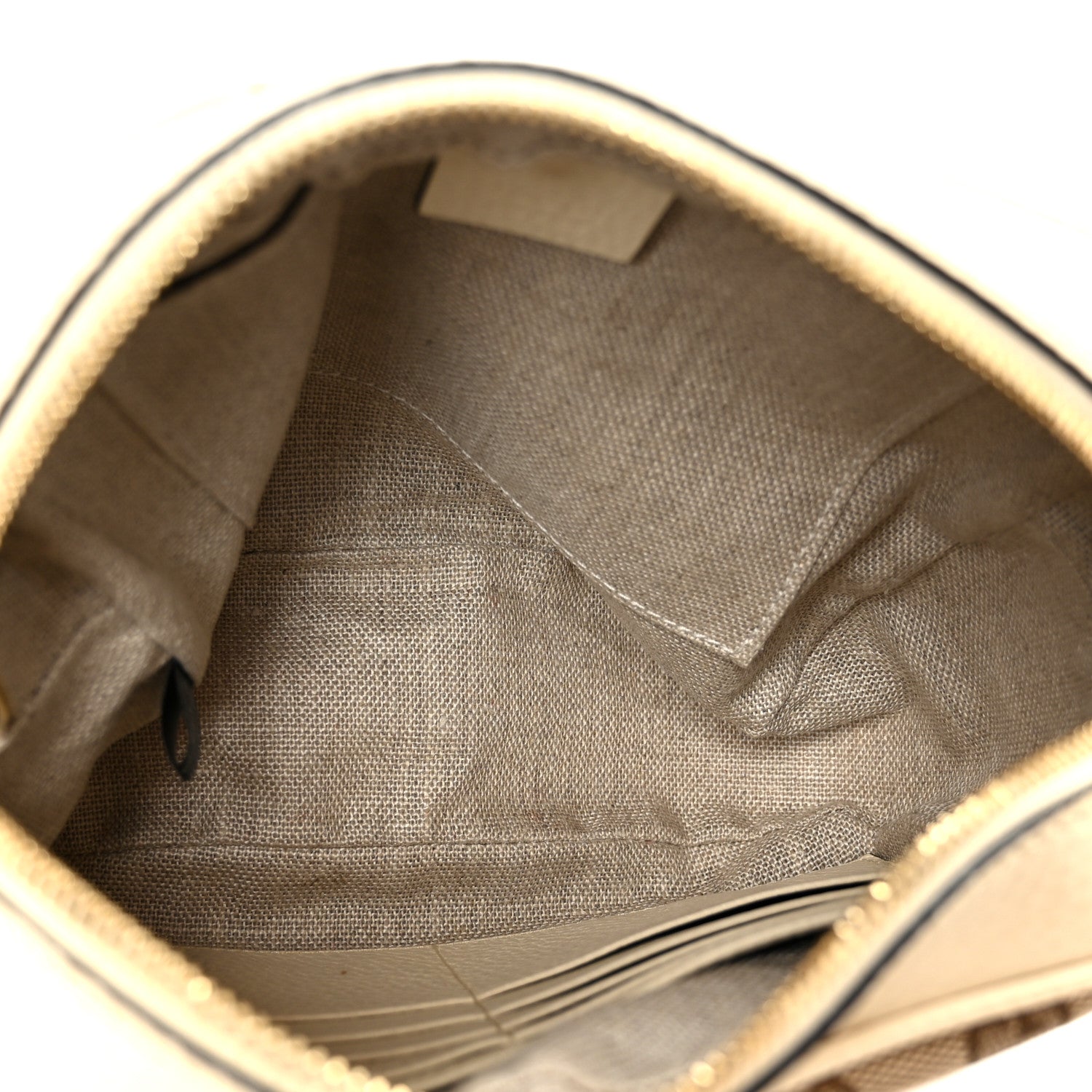 Gucci Monogram Dollar Calfskin Mini Bree Messenger Bag Beige Ebony Avoire 5 of 11
