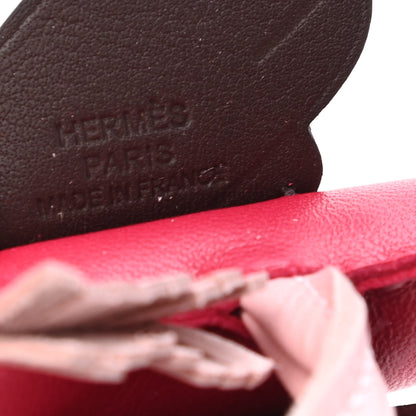 Hermes Milo Lambskin Grigri Rodeo Pegase Horse Bag Charm PM Framboise Rose Sakura Rouge Sellier 4 of 4