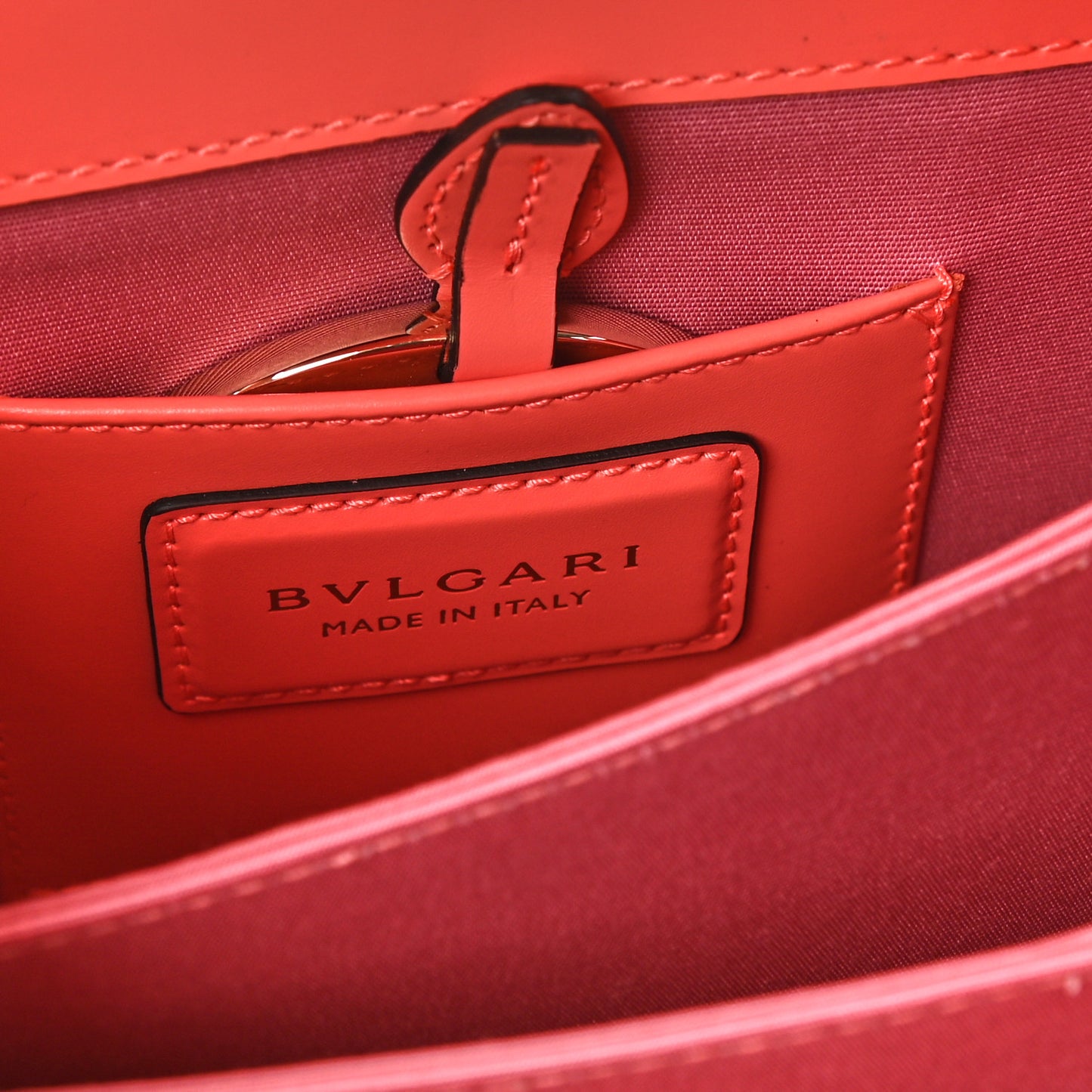 Calfskin Serpenti Forever Top Handle Silky Coral